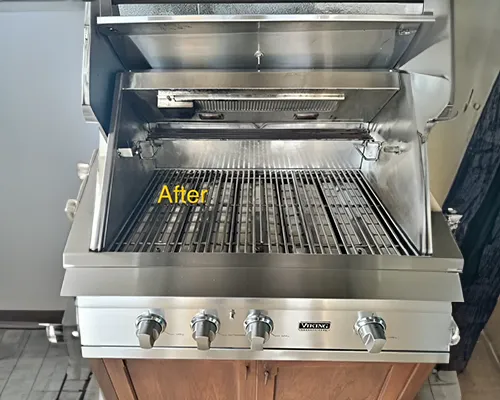 After: grill professionally cleaned