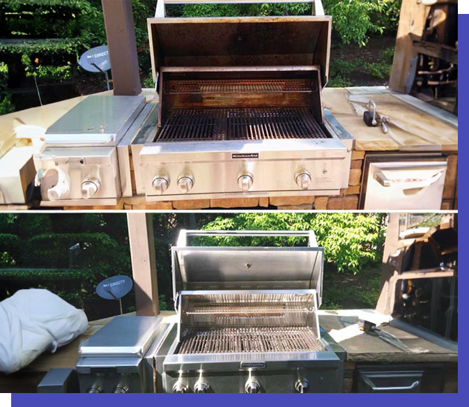 Built-in outdoor grill